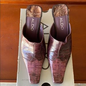 ALDO purple heels